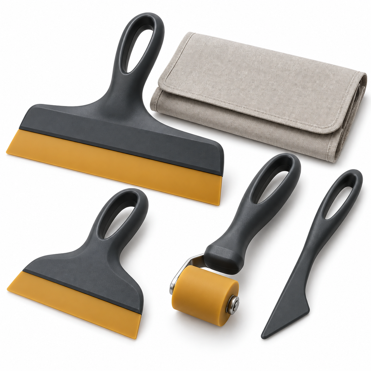 Kit de 4 outils pour la pose de films et papiers adhésifs