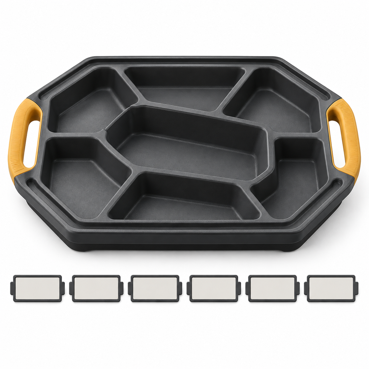 Plateau compartimenté pour outils et petites pièces