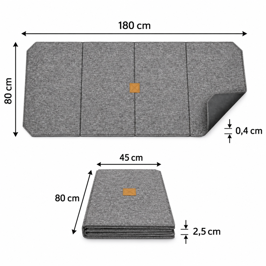 Tapis pliable de protection pour travaux intérieurs