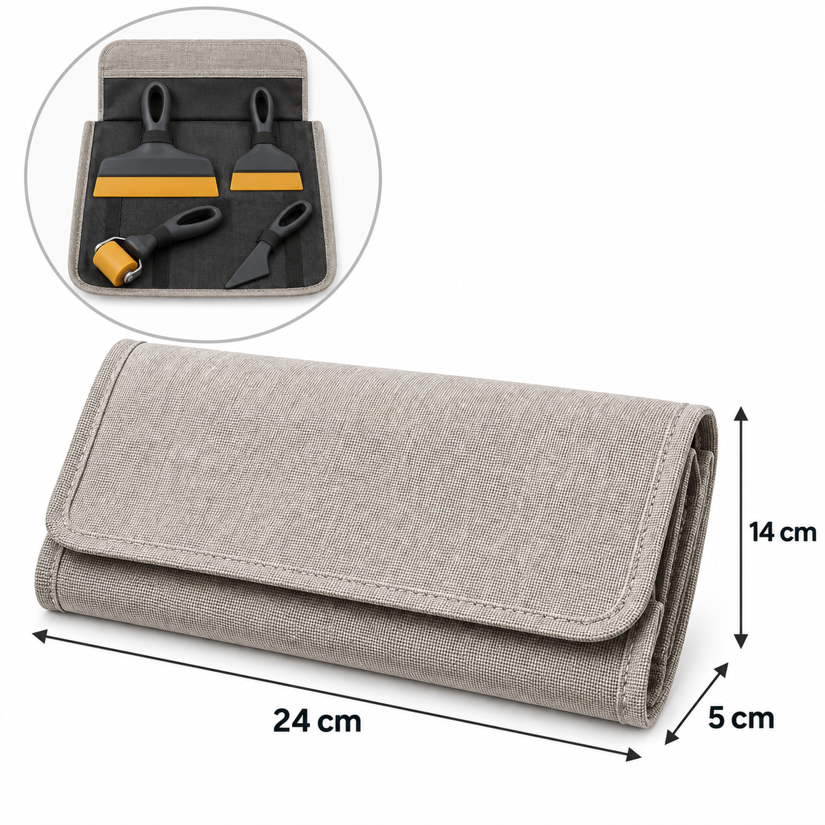 Kit de 4 outils pour la pose de films et papiers adhésifs